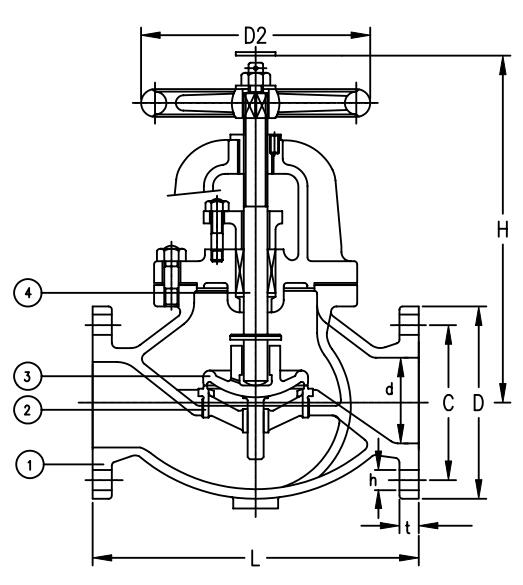 JIS F7377 Marine Cast Iron SDNR Valve